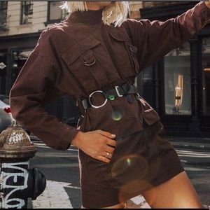 INSPR-D by TEZZA UTILITY MINI DRESS (Small)